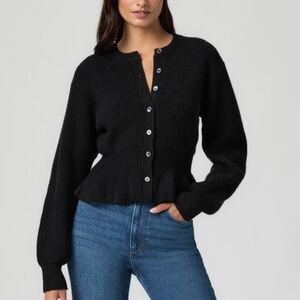 PAIGE 'Roslin' Cardigan in Black (NWT)